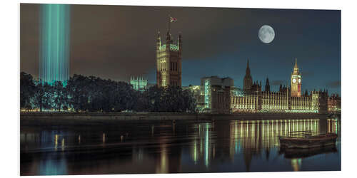 Foam board print London by moonlight