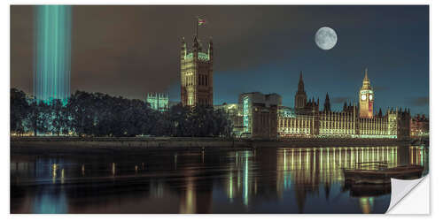 Wall sticker London by moonlight