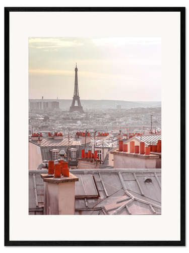 Gerahmter Kunstdruck Montmartre-Dächer II