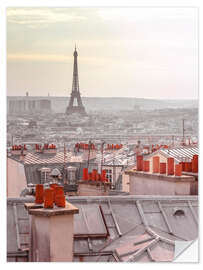 Naklejka na ścianę Montmartre Rooftops II