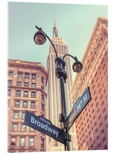 Cuadro de metacrilato Signo de Broadway en Nueva York