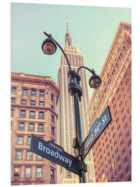 PVC print Broadway-sign in New York