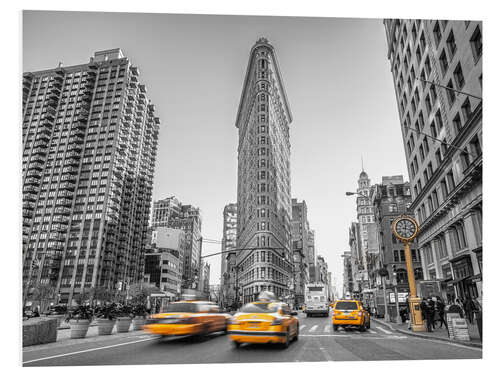 PVC print Cabs at the Flatiron Bulding