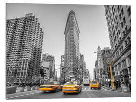 Magnettafel Taxis am Flatiron Bulding