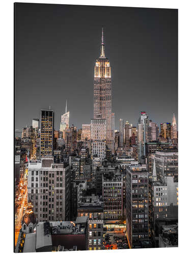 Alumiinitaulu View of the Empire State Building II