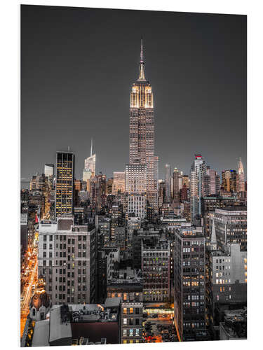 Tableau en PVC Vue sur l'Empire State Building II