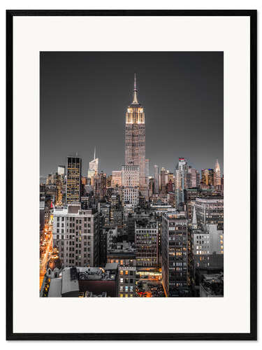 Plakat artystyczny premium w ramie View of the Empire State Building II