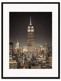 Framed art print View of the Empire State Building I