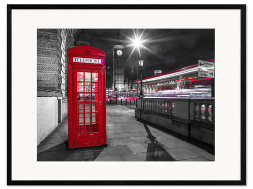 Stampa artistica con cornice Cabina telefonica a Londra