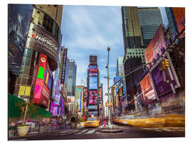 Aluminium print Times Square, New York