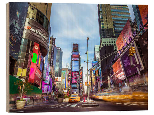 Quadro de madeira Times Square, Nova Iorque