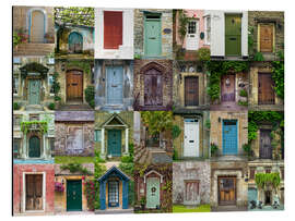 Magnettafel Verschiedene bunte Türen