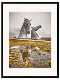 Gerahmter Kunstdruck Die Kelpies