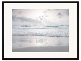 Gerahmter Kunstdruck Japandi Beach