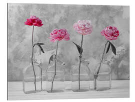 Galleriprint Pink Peonies on b/w