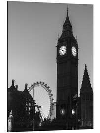 Tableau en aluminium Big Ben de nuit, Londres