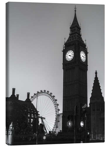 Canvas print Big Ben at night, London