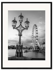 Innrammet kunsttrykk London Eye, b/w II