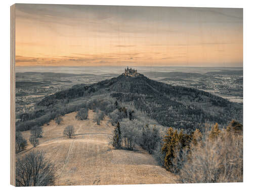 Hout print Castle Hohenzollern