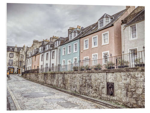 Foam board print Scottish house facade