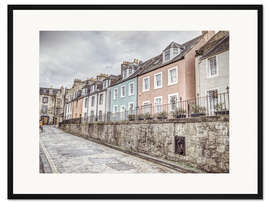 Gerahmter Kunstdruck Schottische Häuserfassade