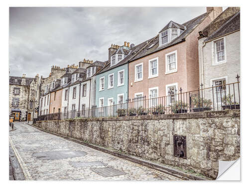 Selvklebende plakat Scottish house facade