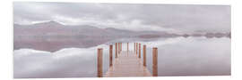 Foam board print Autumn morning at the lake