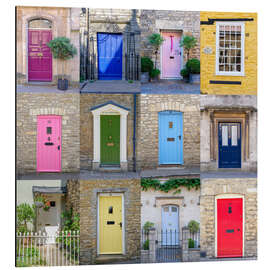 Magnettafel Bunte Türen