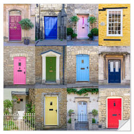 Wall sticker Colourful doors