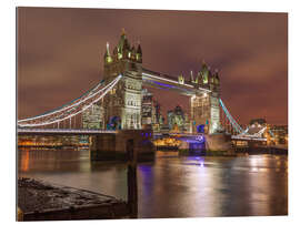 Gallery Print Londoner Tower Bridge, erleuchtet