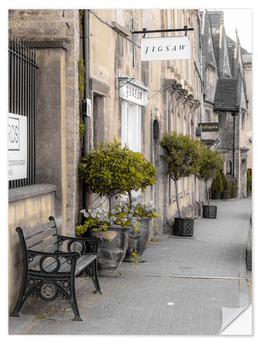 Wall sticker A bench in Tetbury