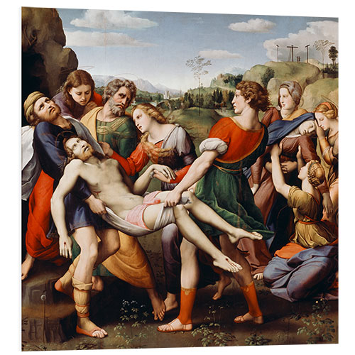 Foam board print Entombment of Christ