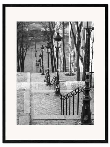 Impresión de arte enmarcada París, Montmartre