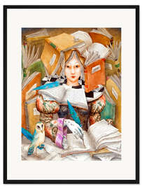 Gerahmter Kunstdruck Schriftsteller