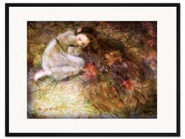 Gerahmter Kunstdruck Feenbett