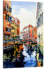 Aluminium print Waterway in Venice