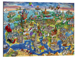 Magnettafel Europäische Wunderkarte