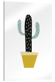 Galleritryk Cactus in a yellow pot