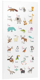 Foam board print ABC animals