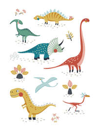 Magnettafel Meine Lieblings-Dinosaurier