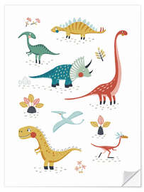 Wall sticker My favorite dinosaurs