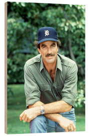 Quadro de madeira Tom Selleck