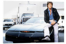 Quadro em acrílico Knight Rider, K.I.T.T., David Hasselhoff