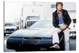 Aluminiumsbilde Knight Rider, K.I.T.T., David Hasselhoff