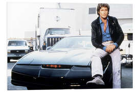 Quadro em PVC Knight Rider, K.I.T.T., David Hasselhoff