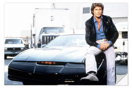 Vinilo para la pared Knight Rider, K.I.T.T., David Hasselhoff