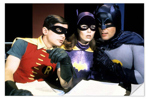 Sticker mural Batman, Batwoman and Robin