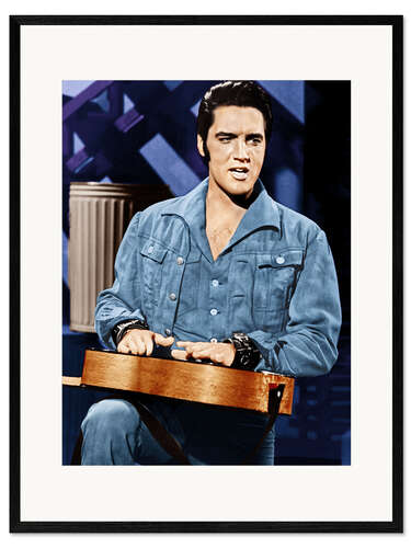 Impression artistique encadrée Elvis Presley, 1968