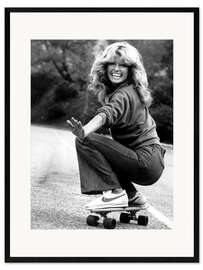 Impression artistique encadrée Farrah Fawcett