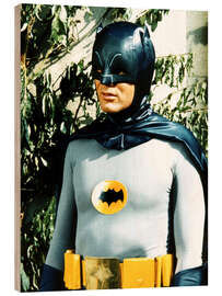 Wood print Batman - Adam West